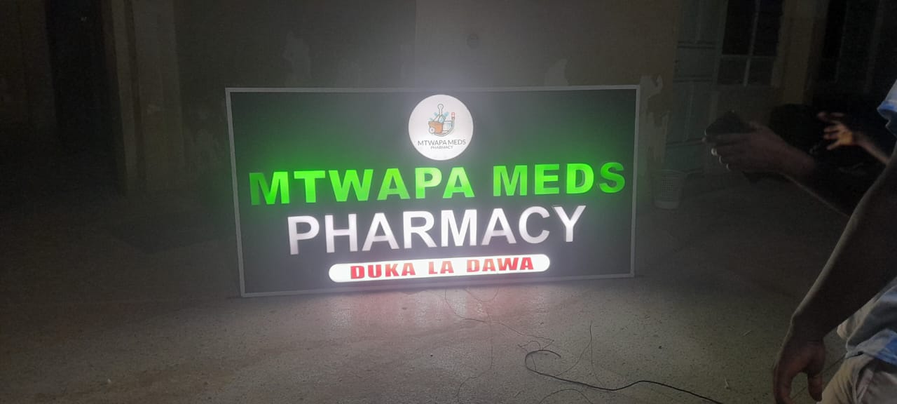 3D Kilifi Lightbox Signs